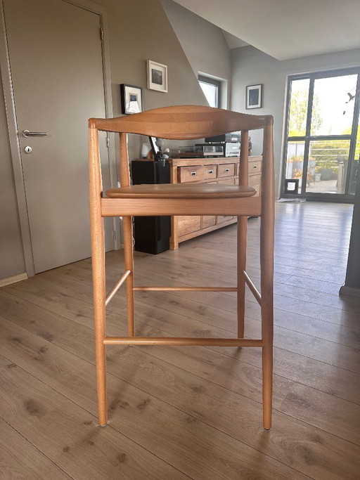 4 exklusive Modalto Barhocker aus Eiche natur, Höhe 82 cm