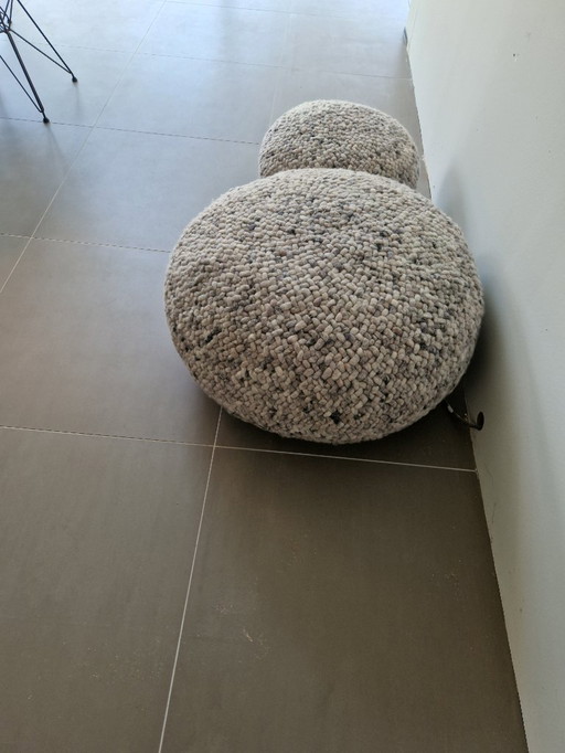 2 x pouf Lounge Co van der Horst