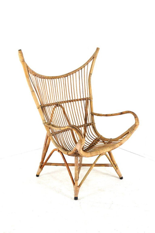Rattan Sessel XL Vintage Midcentury