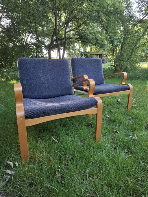 Vintage design IKEA Bjärred armchairs Johan Huldt