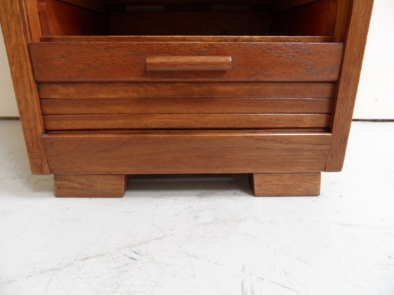 Image 1 of Vintage roller shutter cabinet with drawers