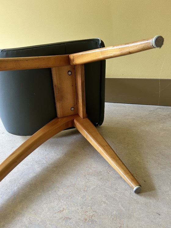 Image 1 of 6 sedie Swing Chair di design – G.J. van Os | Design olandese di metà secolo