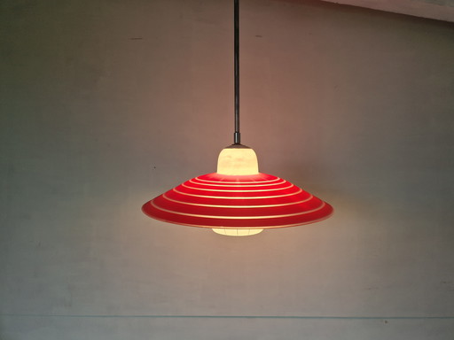 Vintage opaline pendant lamp