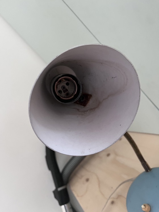 Image 1 of Hala metal blue table lamp