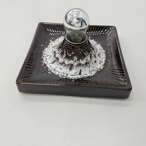 Image 1 of West-Duits Design Keramische Wand-/plafondlamp, jaren 1970