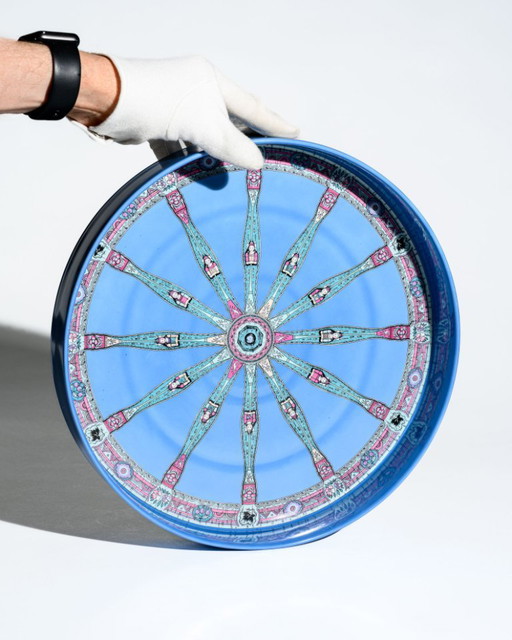 Emilio Pucci „Florence“ Porzellan-XL-Schale, Rosenthal, Deutschland, 1969–1972, signiert