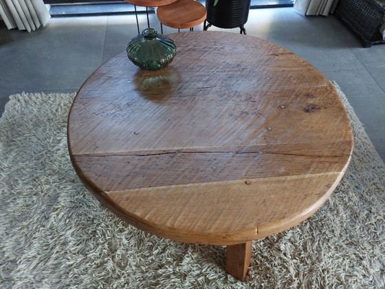 Table basse Brutaliste exclusive - Bois massif robuste (97 cm) – Tables basses, Wood (photo 10 of 10)
