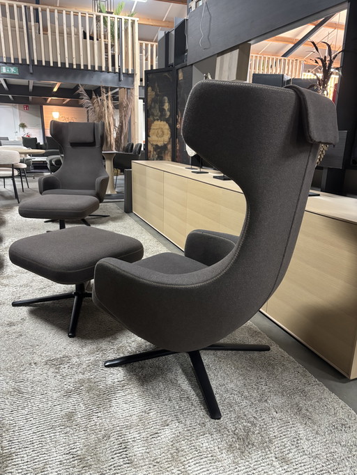 Vitra Grand Repos + tela otomana Cosy Nutmeg, posiblemente 2 juegos disponibles