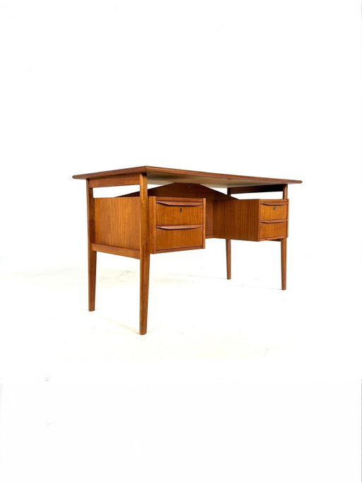 Vintage teak bureau, Gunnar Nielsen, Tibergaard ‘60