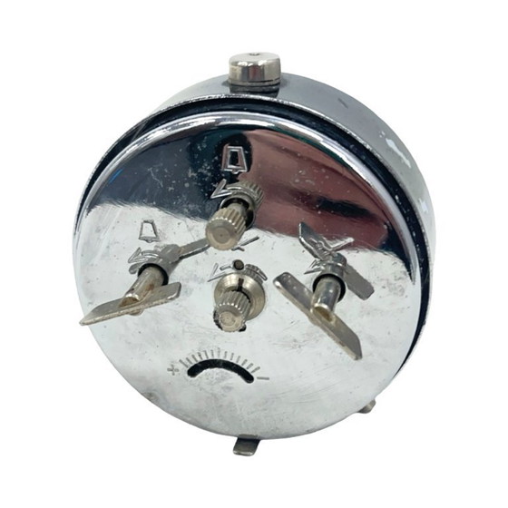 Image 1 of PRIM vintage alarm clock – Czechoslovakia – mechanical – chrome – 1960s/1970s