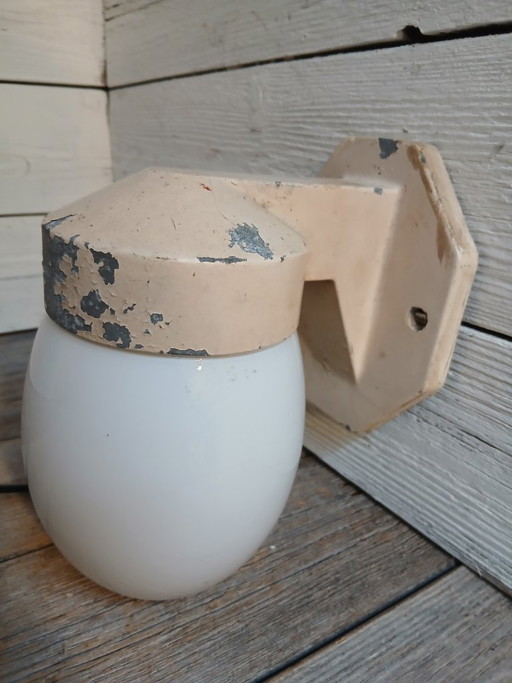Vintage jaren ’30 Design buitenlamp / badkamerlamp