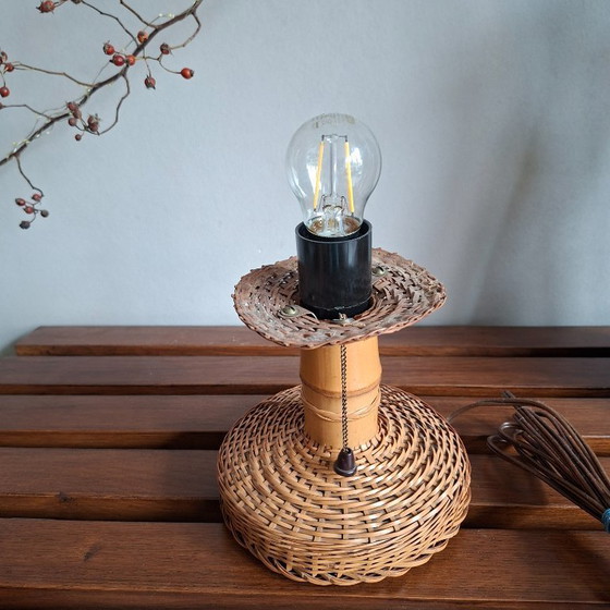 Image 1 of Lampada da tavolo in stile bohémien di metà secolo. Anni '70.