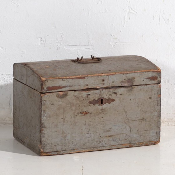 Kleine antike graue Truhe (ca. 1900) #69 – Kommoden, Rustic (photo 5 of 40)