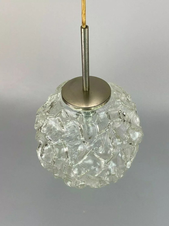 Image 1 of Lampada anni '60 e '70, lampada da soffitto, lampada a sfera, Hillebrand, vetro, Space Age