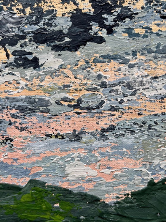 Image 1 of Urkhovense Zeggen – semi-abstract landscape | modern impressionism | 60x60 cm