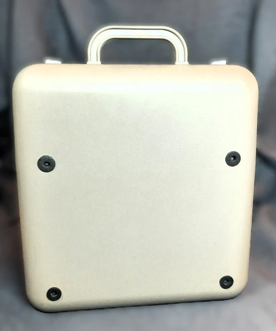 Image 1 of (W003) Machine à écrire portable HEMA 44K vintage – Comme neuve avec ruban encreur neuf !