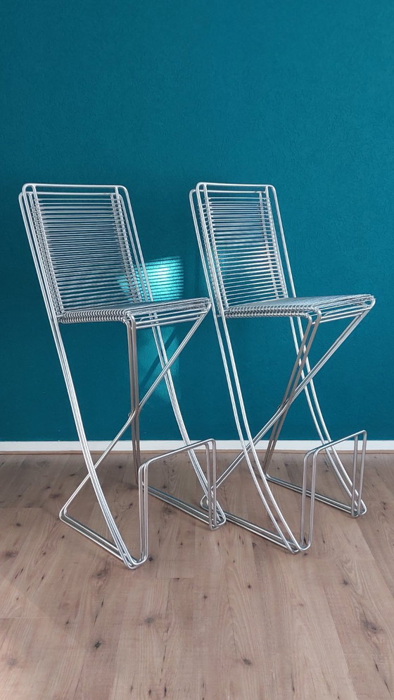 Image 1 of 4 sgabelli da bar Kreuzschwinger di Till Behrens, anni '90