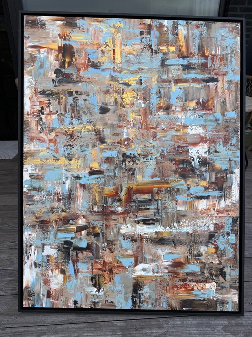 Artwork 120x90cm incl. floating frame