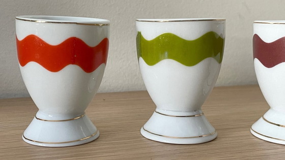 Image 1 of 4 vintage porseleinen eierdopjes