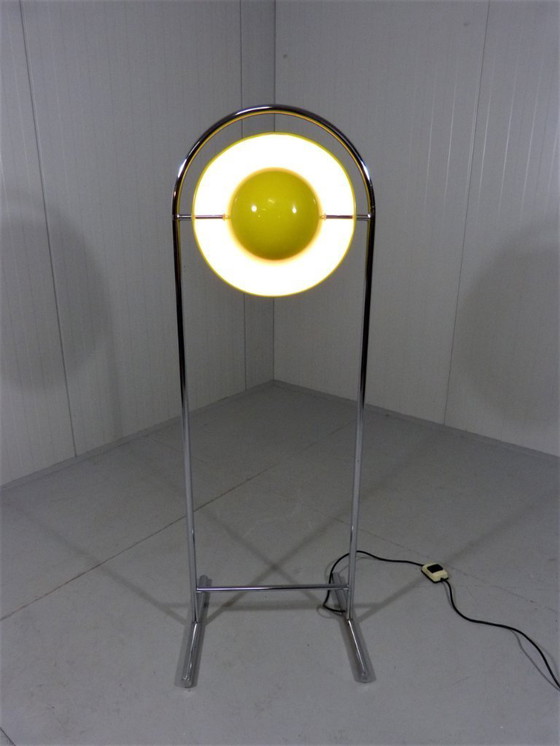 Image 1 of Cosack gelbe Blumentopf-Stehlampe 1960er-70er Jahre