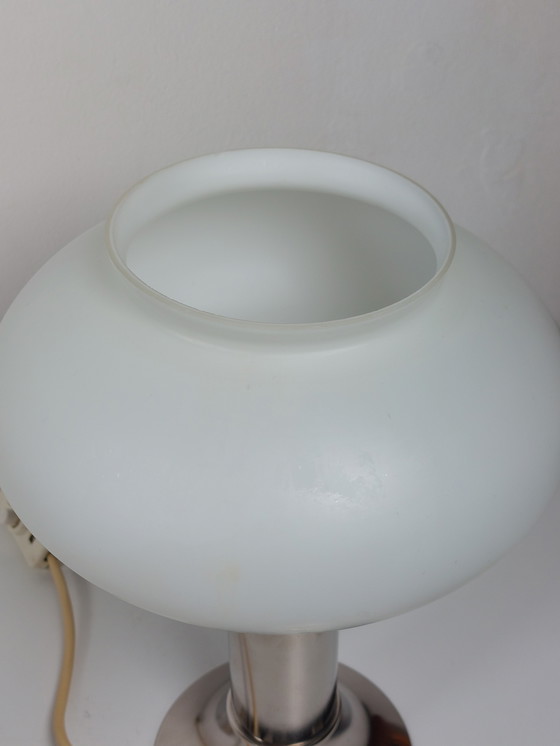 Image 1 of Vintage tafellampen DDR Space Age chromen bedlampjes