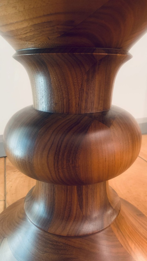 Charles & Ray Eames Vitra - Model A/B signed Stool-End table-Side table – Wood (photo 10 of 11)