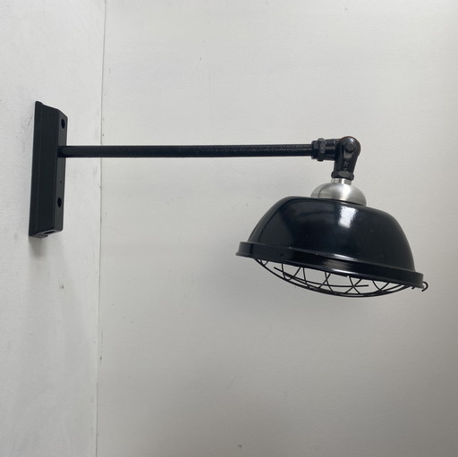 Antieke industriële pot lamp Xxl