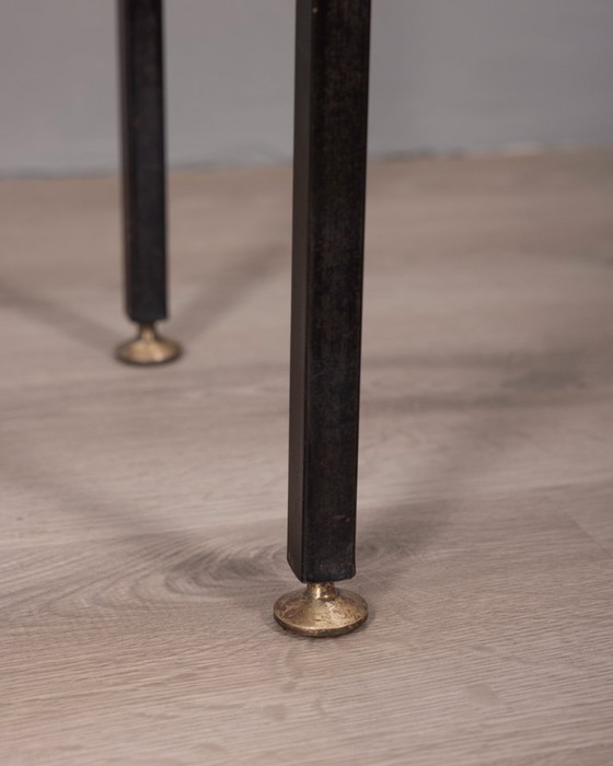 Image 1 of Vintage 1960s Teak Wood Bench with Italian Design