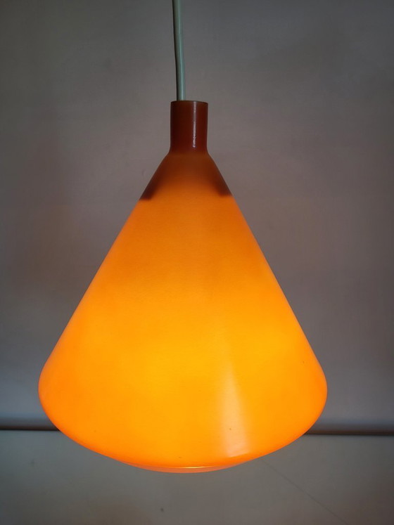 Image 1 of Lampada da parete vintage in vetro arancione, Philips NX118
