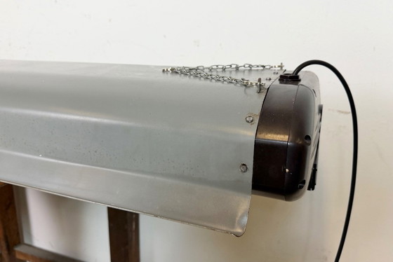 Image 1 of Lampada a sospensione industriale grigia di Elektrosvit, anni '60