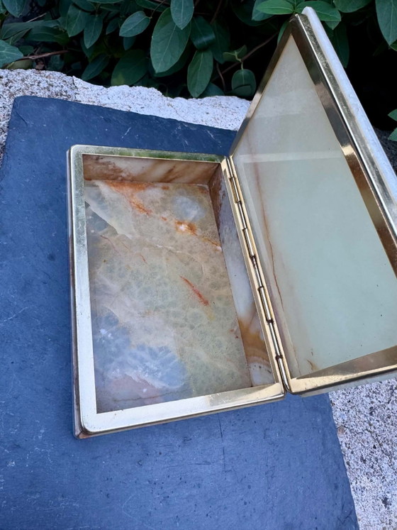 Onyx Sieradendoos Jaren 60 Italië Vintage – Decoratieve objecten, Stone (photo 6 of 15)