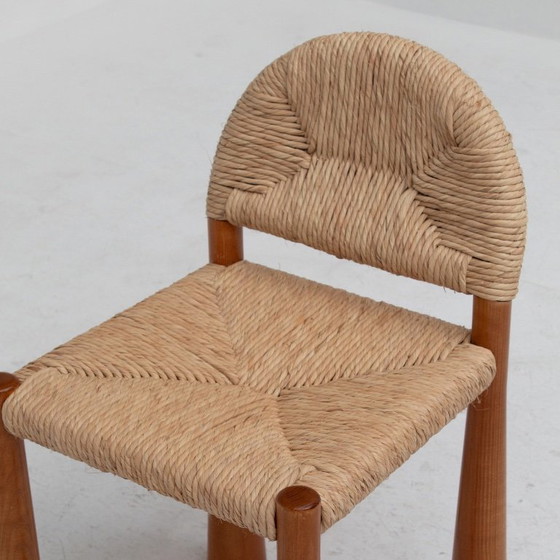 Image 1 of Set mit 6 Alessandro Becchi „Toscanolla“ Esszimmerstühlen für Giovannetti