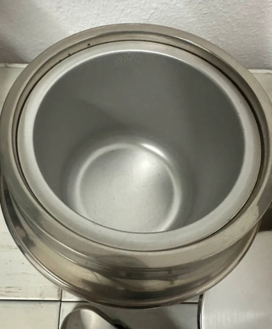 Image 1 of Set da bar di metà secolo: secchiello per il ghiaccio + caraffa + pinze