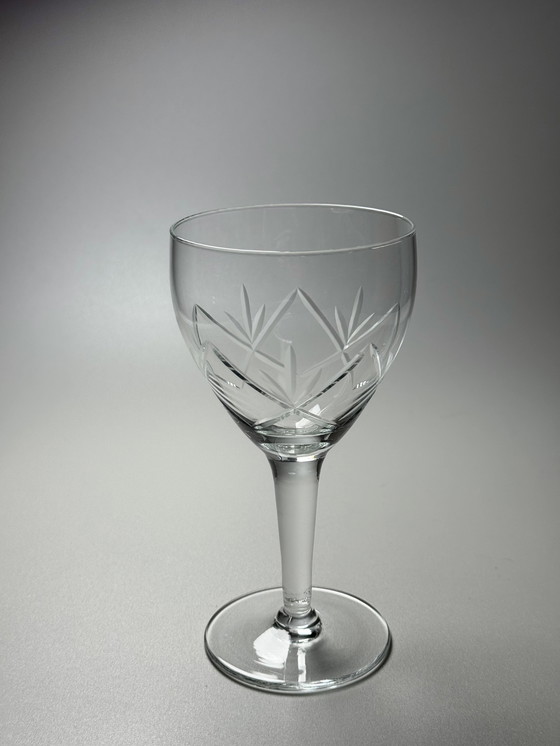 Image 1 of 6 grandi bicchieri da vino in cristallo - Holmegaards Glasværk · Anni '20