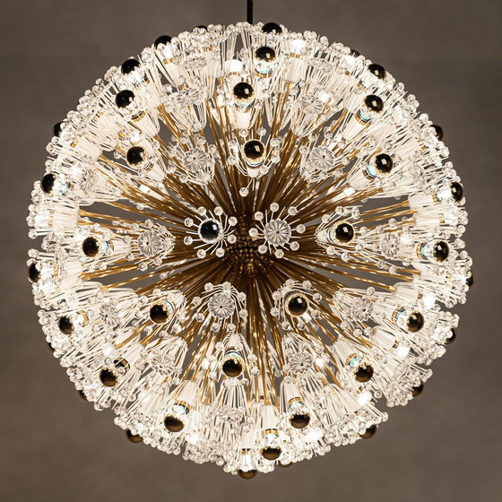 Image 1 of Splendido e raro lampadario Sputnik di Emil Stejnar.