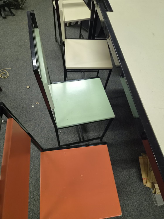 Metz & Co Stil Tisch – Esszimmergarnitur, Metal, Wood (photo 3 of 10)