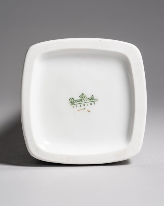 Image 1 of Rare XL Porcelain Vase Duo Hans Theo Baumann Rosenthal Germany 60s Vintage Chic