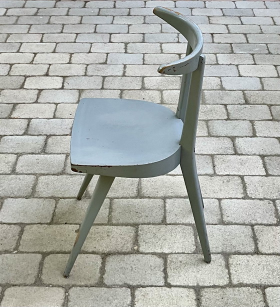 Image 1 of Set aus 12 Stella „Antilope“ Esszimmerstühlen, Frankreich, 1950er Jahre
