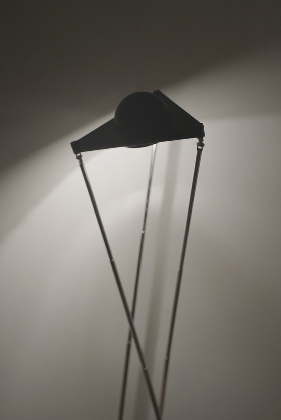 Image 1 of Lampada Kandido di Ferdinand Alexander Porsche per Luci Italia, lampada da tavolo alogena cromata anni '80