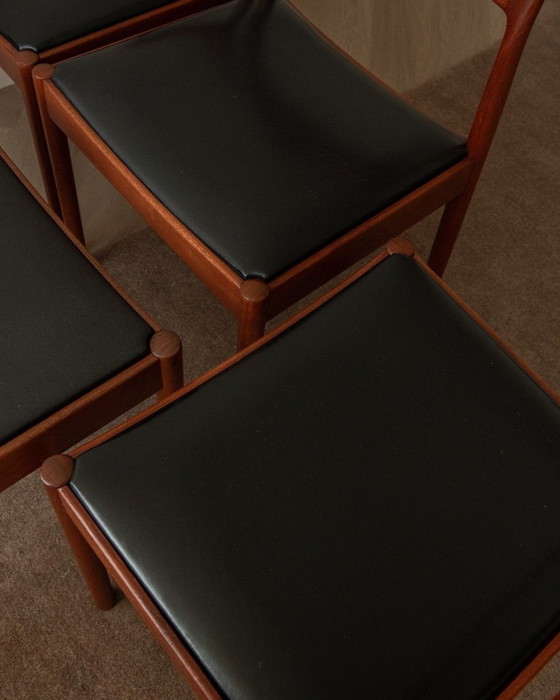 Deense moderne teakhouten eetkamerstoelen van Johannes Nørgaard, jaren 60, set van 5 – Johannes Norgaard (photo 18 of 18)