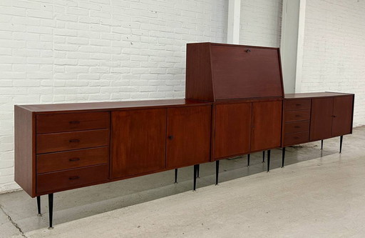 Vintage XXL 4-Piece Modular Wall Unit, Sideboard