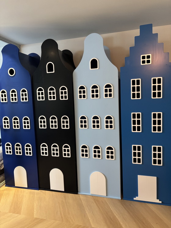 Image 1 of 4x kastvaneenhuis grachtenpand kledingkast 