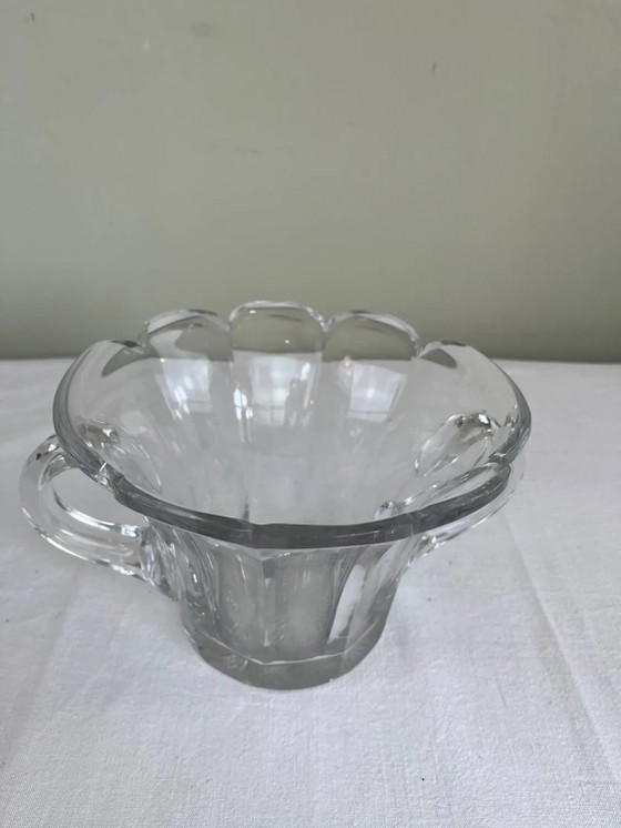 Gevormde persglazen schaal – Schalen, Crystal, Glass (photo 3 of 8)