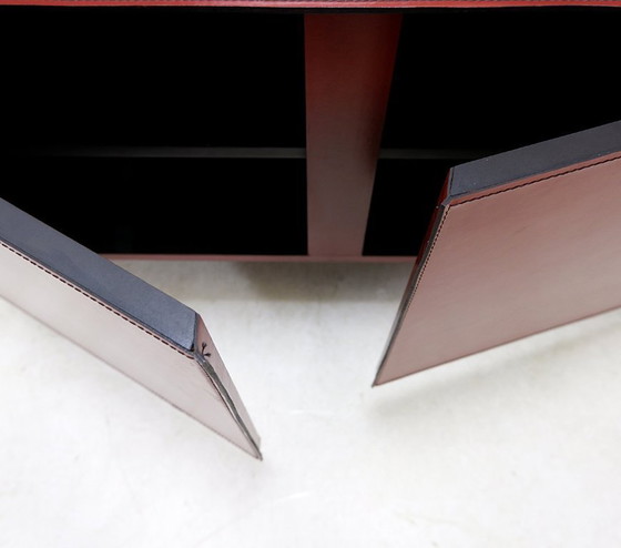 Image 1 of Leather sideboard by De Couro of Brazil - 1980s