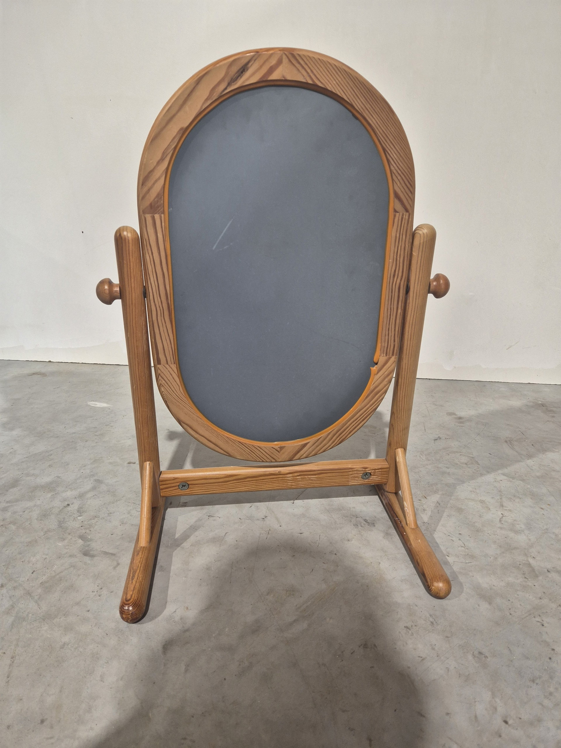 Vintage Swedish pine hood mirror, tiltable | €150 | Whoppah