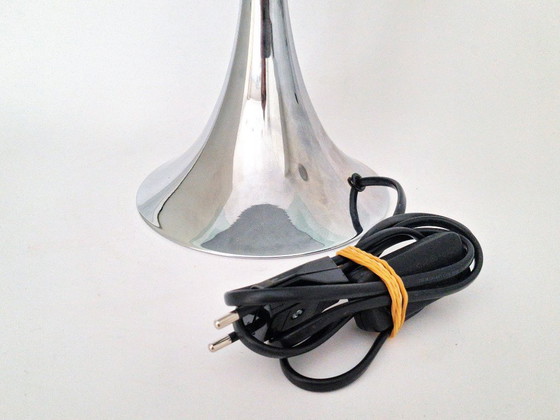 Image 1 of mushroom table lamp chrome