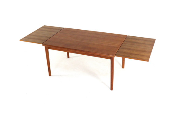 Image 1 of Henning Kjearnulf Vejle rectangular extendable dining table XL vintage