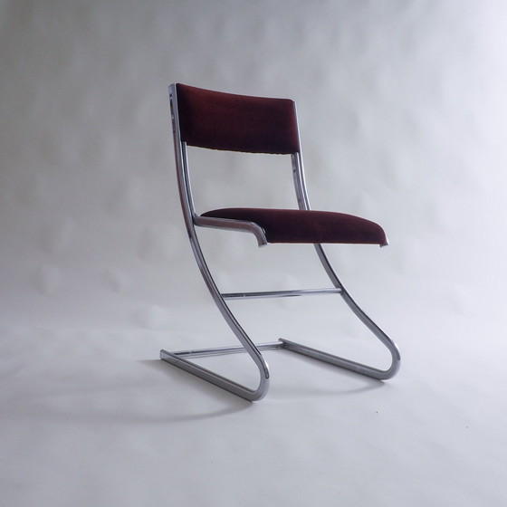 Image 1 of Silla de comedor tubular cromada