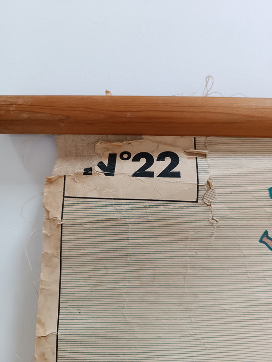 Image 1 of Mappa murale scolastica d'epoca - Europa 1918-1923