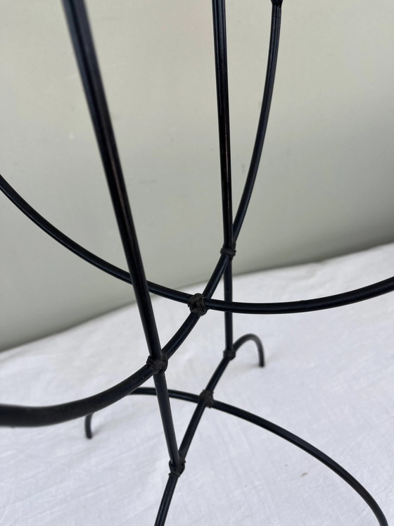 Sculpturale kroonluchter van smeedijzer – Kandelaars en kaarsen, Iron, Bauhaus (photo 6 of 15)